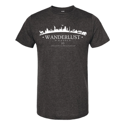 Wanderlust Logo Unisex T-shirt - Heather Graphite