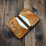 The Double #56︱2 Pocket Vintage Baseball Glove Wallet︱McGraw
