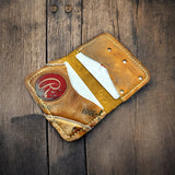 The Double #17︱2 Pocket Vintage Baseball Glove Wallet︱Rawlings