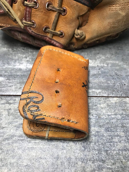 Repurposed baseball cheap glove wallet