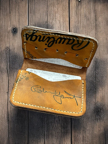 The Double #19︱2 Pocket Vintage Baseball Glove Wallet︱Robin Yount