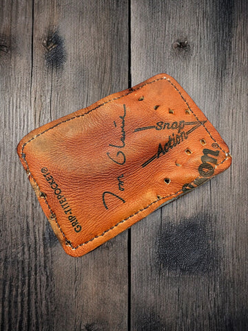 The Double #47︱2 Pocket Vintage Baseball Glove Wallet︱Tom Glavine