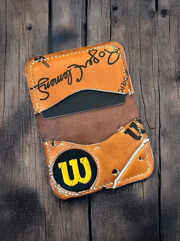 The Triple #21︱2 Pocket Vintage Baseball Glove Wallet︱Roger Clemens