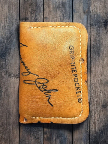 The Double #25︱2 Pocket Vintage Baseball Glove Wallet︱Tommy John