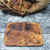 The Double #46︱2 Pocket Vintage Baseball Glove Wallet︱Al Dark