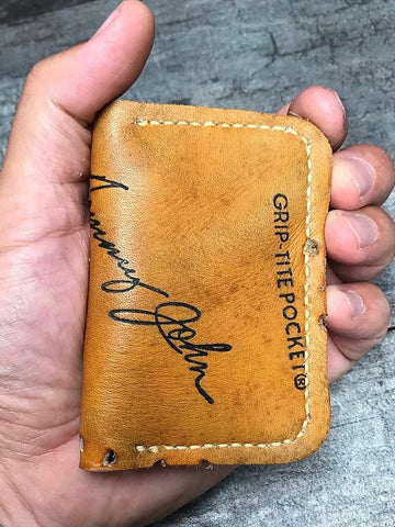 The Double #25︱2 Pocket Vintage Baseball Glove Wallet︱Tommy John