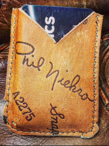 The Single #35︱1 Pocket Vintage Baseball Glove Wallet︱Phil Niekro