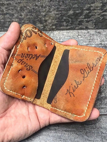 The Double #23︱2 Pocket Vintage Baseball Glove Wallet︱Kirk Gibson